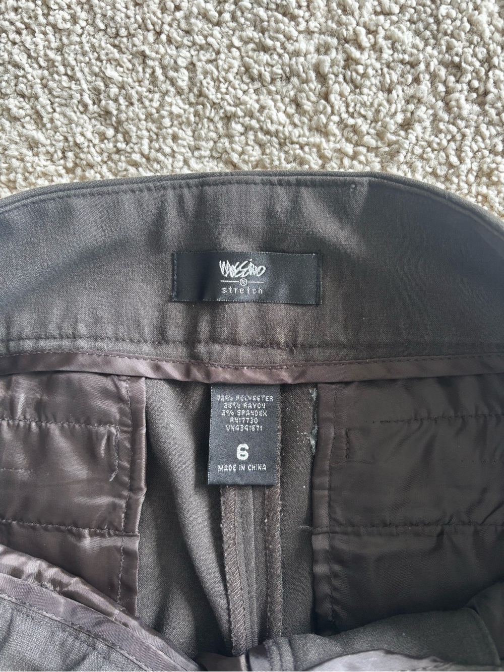 Mossimo Supply Co. Brown Straight-Leg Dress Pants
